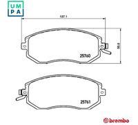 Front Brake Pad Set Fits Subaru Brz Forester Impreza Legacy XV Toyota BREMBO