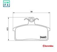 BRAKE PAD SET DISC BRAKE P 79 007 FOR SUZUKI SAMURAI/SUV/Closed/Off-Road 1.9L