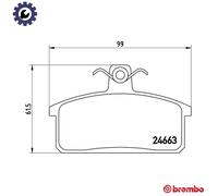 BRAKE PAD SET DISC BRAKE P 79 007 FOR SUZUKI SAMURAI/SUV/Closed/Off-Road 1.9L