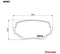 Brembo Brake Pad Set P79009 - Front Disc - Fits Suzuki Vitara/Escudo