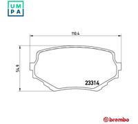 BREMBO P 79 009 Brake pad set