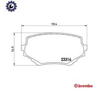Brembo Brake Pad Set P79009 - Front Disc - Fits Suzuki Vitara/Escudo