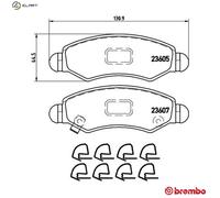 BREMBO P 79 015 Brake pad set