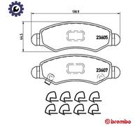 BREMBO P 79 015 Brake pad set