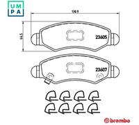 BREMBO P 79 015 Brake pad set