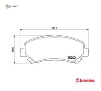 BRAKE PAD SET DISC BRAKE P 79 028 FOR SUZUKI NISSAN J24B 2.4L 4cyl KIZASHI 2.0L