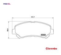 BRAKE PAD SET DISC BRAKE P 79 028 FOR SUZUKI NISSAN J24B 2.4L 4cyl KIZASHI 2.0L
