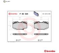 BRAKE PAD SET DISC BRAKE FOR TOYOTA LAND/CRUISER/80/Hardtop/FRP/Top/PRADO 4.2L