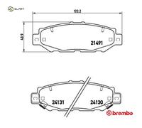 Brake pads P 83 038 BREMBO for TOYOTA LEXUS