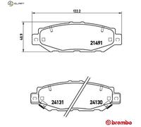 BREMBO P 83 038 Brake pad set