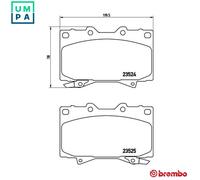 BRAKE PAD SET DISC BRAKE P 83 048 FOR LEXUS TOYOTA LAND/CRUISER/100 BAW 4.7L LX