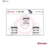 Brake Pads Set fits TOYOTA YARIS NCP13 1.5 Rear 00 to 05 1NZ-FE Brembo Quality