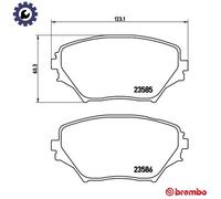 Brembo Front Brake Pads P 83 055 - Set for Toyota, Ford (USA)