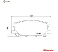 BREMBO P 83 067 Brake pad set