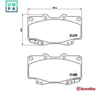 BREMBO P 83 069 Brake pad set