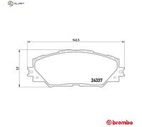 Brake pads P 83 071 BREMBO for TOYOTA RAV 4 III PRIUS PLUS AURIS RAV 4 IV MIRAI