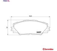 BREMBO P 83 071X Brake pad set