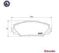 BREMBO P 83 071X Brake pad set