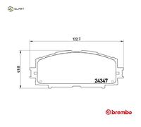 BRAKE PAD SET DISC BRAKE P 83 086 FOR TOYOTA DAIHATSU GREAT WALL C30 1.3L 4cyl
