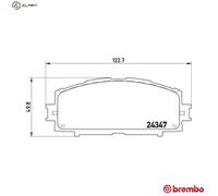 BREMBO P 83 086 Brake pad set
