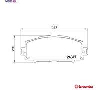 BREMBO P 83 086 Brake pad set