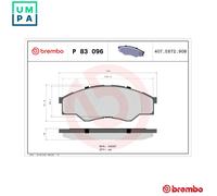 BREMBO P 83 096 Brake pad set