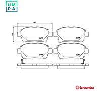 BREMBO P 83 097 Brake pad set