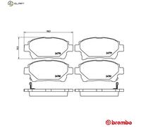 BREMBO P 83 097 Brake pad set