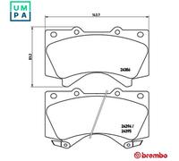 Brembo P83107 Brake Pads Set Front