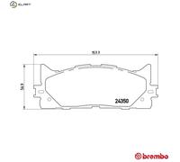 BRAKE PAD SET DISC BRAKE P 83 117 FOR LEXUS TOYOTA DAIHATSU 2.5L 2AZ-FE 2.4L ES