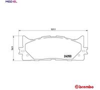 BRAKE PAD SET DISC BRAKE P 83 117 FOR LEXUS TOYOTA DAIHATSU 2.5L 2AZ-FE 2.4L ES