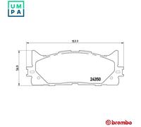 BREMBO P 83 117 Brake pad set