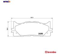 BREMBO P 83 117 Brake pad set