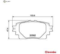 Brembo Brake Pad Set P 83 174 – Rear Disc (Left & Right)