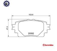 BREMBO P 83 174 Brake pad set