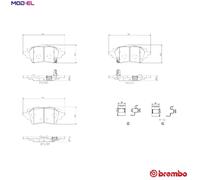 BRAKE PAD SET DISC BRAKE P 83 178 FOR TOYOTA COROLLA/Hatchback/ALTIS AURIS 2.0L