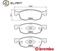 Brake pads P 83 185 BREMBO for TOYOTA MAZDA