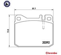 BRAKE PAD SET DISC BRAKE P 85 007 FOR VW LT28-50//Van/Platform/Chassis/Bus 2.0L