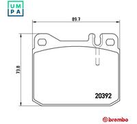 Brembo Brake Pad Set P 85 007 – Fits VW & Mercedes-Benz