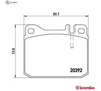 Brembo Brake Pad Set P 85 007 – Fits VW & Mercedes-Benz