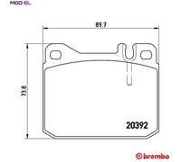 Brembo Brake Pad Set P 85 007 – Fits VW & Mercedes-Benz