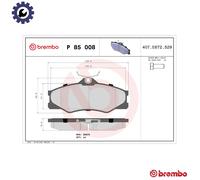 Brembo Brake Pad Set P 85 008 Front 57mm Height with Caliper Screws for VW Transporter
