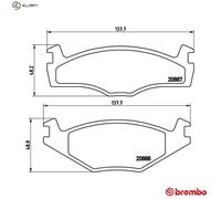 BREMBO P 85 012 Brake pad set