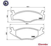 BREMBO P 85 012 Brake pad set