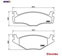 Brembo Brake Pads Front With Anti-Squeak Plate Fits Seat Cordoba Ibiza VW Derby