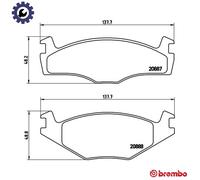 Brembo Brake Pads Front With Anti-Squeak Plate Fits Seat Cordoba Ibiza VW Derby
