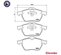 BRAKE PAD SET DISC BRAKE P 85 036 FOR VW AUDI A4/S4 AUZ/ASU 2.0L AEB/AUG 1.8L A4