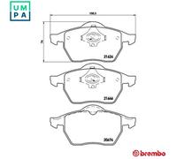BREMBO P 85 036 Brake pad set