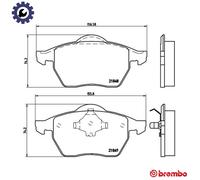 BRAKE PAD SET DISC BRAKE P 85 039 FOR VW SEAT FORD AUY/AVG/AFN 1.9L 4cyl SHARAN