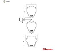 BREMBO P 85 054 Brake pad set